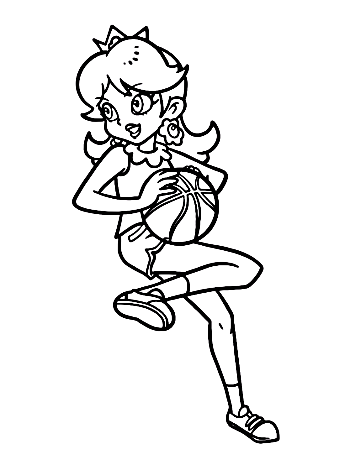 Princess daisy coloring pages printable for free download