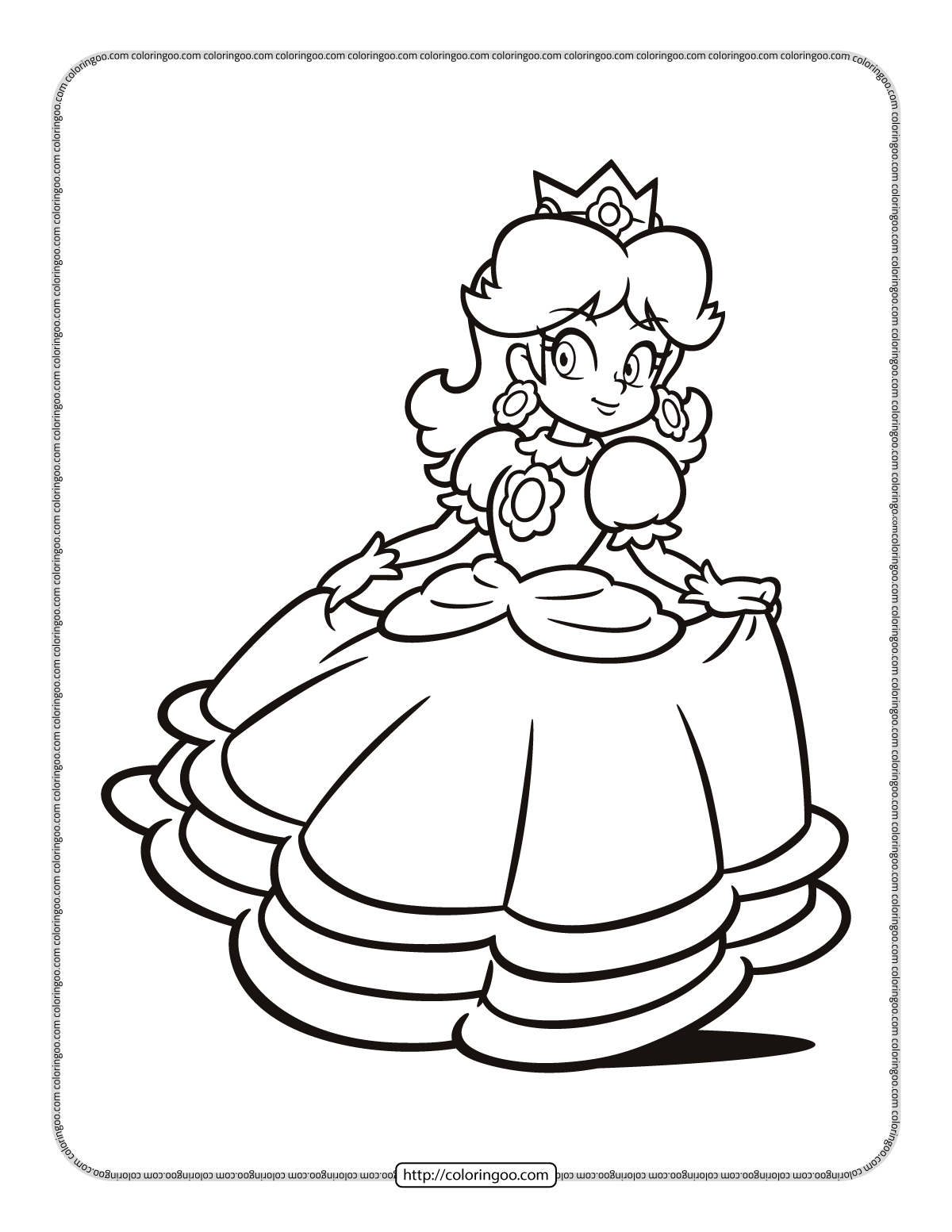 Princess daisy coloring sheet unicorn coloring pages coloring pages super mario coloring pages