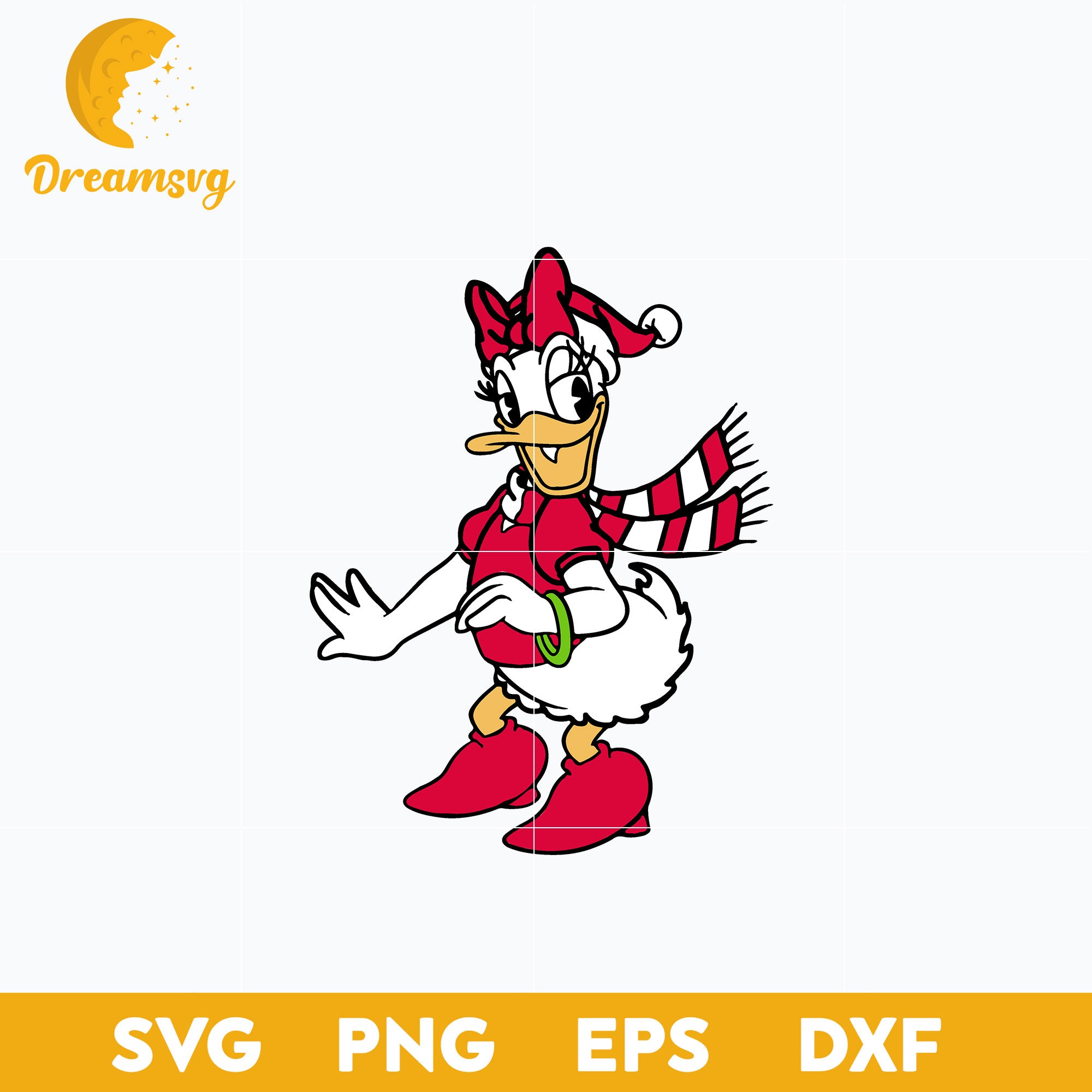 Daisy duck christmas svg christmas svg png dxf eps digital file