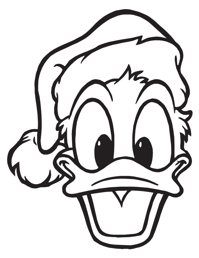 Coloring pages donald duck face coloring pages