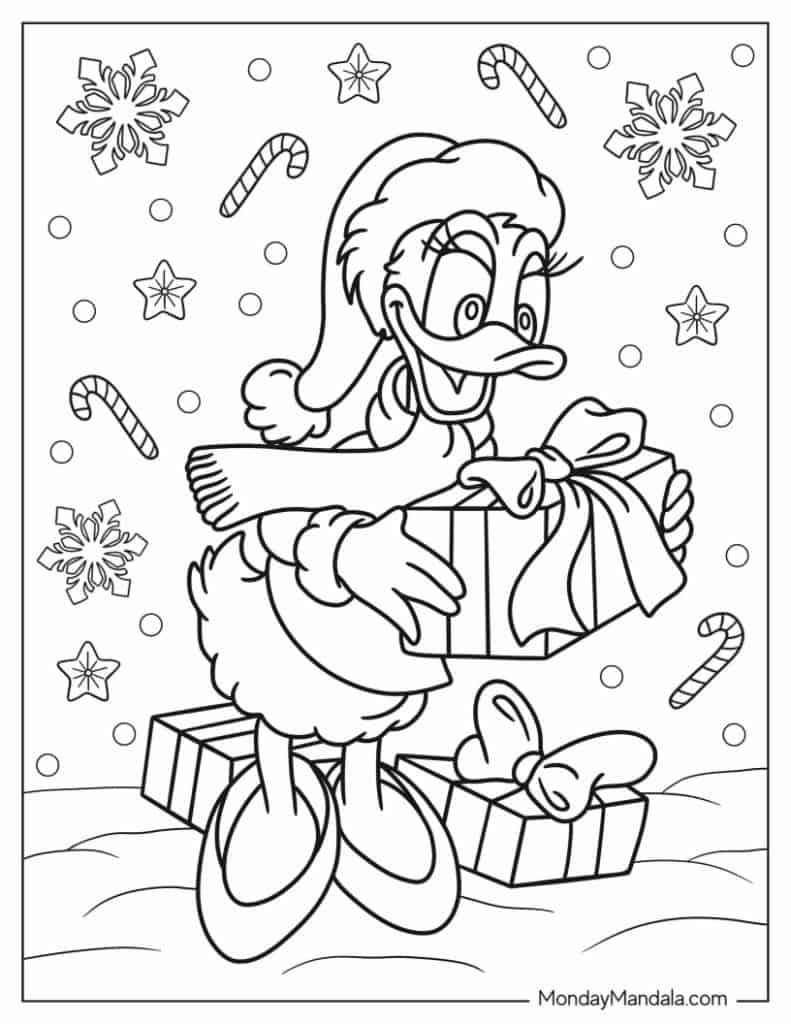 Daisy duck coloring pages free pdf printables