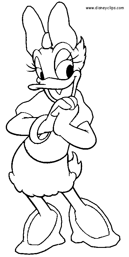 Donald and daisy duck printable coloring pages
