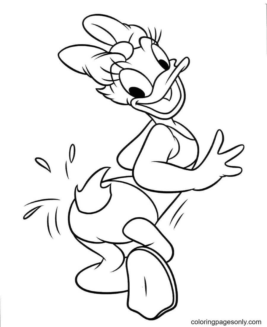 Daisy duck coloring pages printable for free download