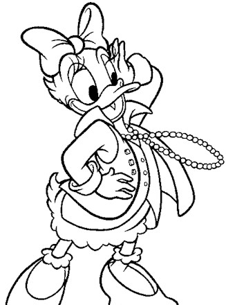 Disney characters coloring page