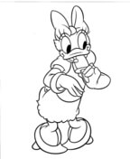 Daisy duck coloring pages free coloring pages