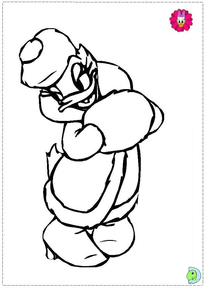 Daisy duck coloring page