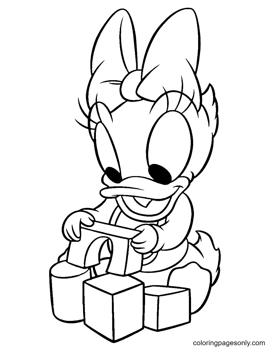 Daisy duck coloring pages printable for free download