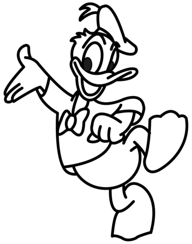 Donald duck coloring pages free coloring pages