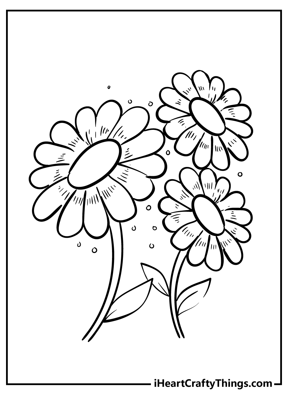 Daisy coloring pages free printables