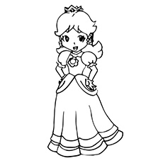 Best princess peach coloring pages for your little girl