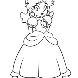 Princess daisy coloring pages printable for free download