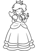 Princess daisy coloring pages free coloring pages