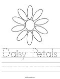 Daisy petals coloring page