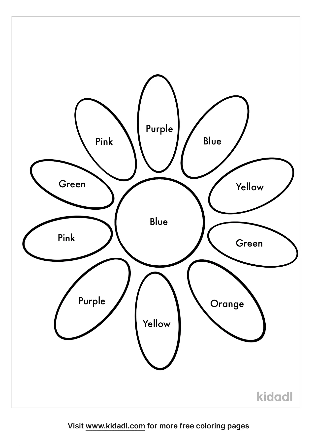 Free daisy petal coloring page coloring page printables