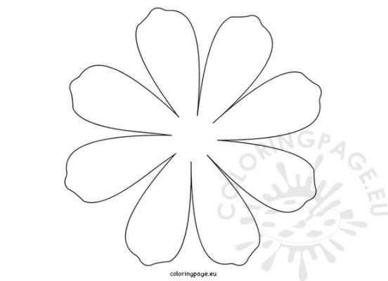 Printable flower daisy petal flower printable coloring pages flower template