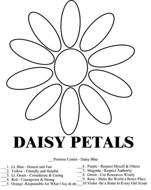 June free coloring pages daisy girl scouts girl scout daisy activities girl scout daisy petals