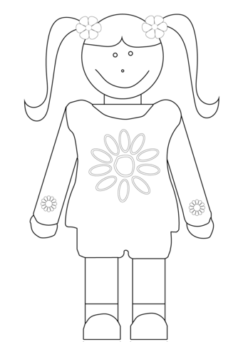 Daisy girl scout coloring page free printable coloring pages