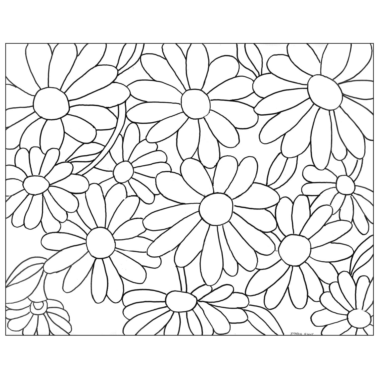 Free gerbera daisy pattern window panels delphi glass