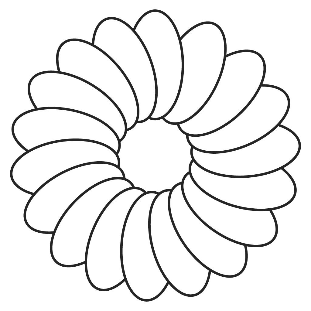 Printable daisy flower template