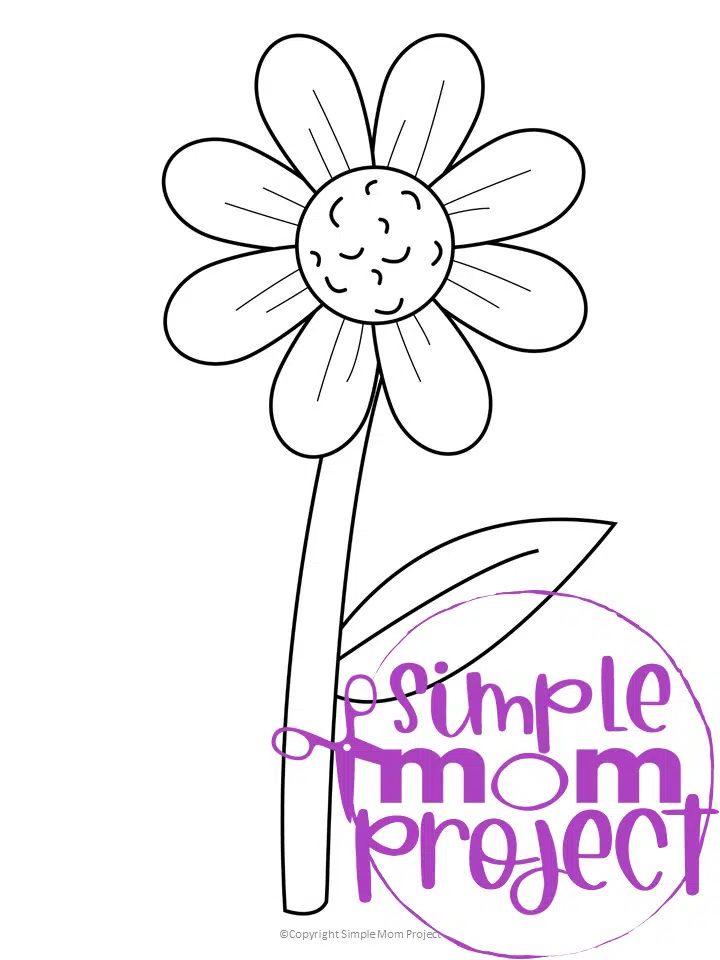 Free printable daisy template â simple mom project