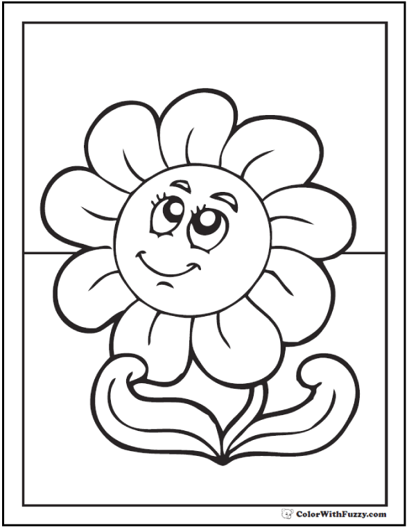 Daisy coloring pages customizable pdfs