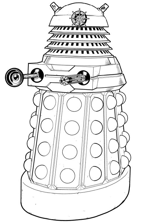 Dalek xd coloring pages coloring books colouring pages