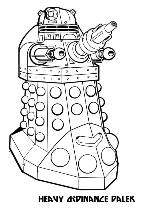 Special weapon dalek coloring page