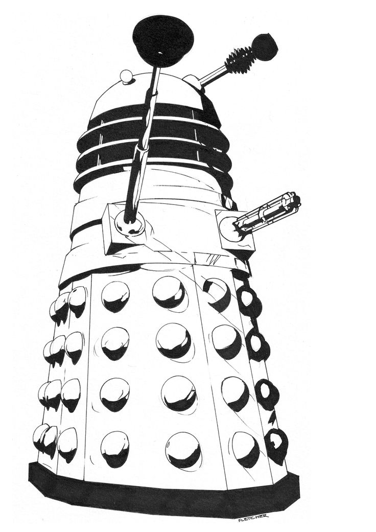 Doctor who loring page dalek doctor who fan art doctor who tattoos