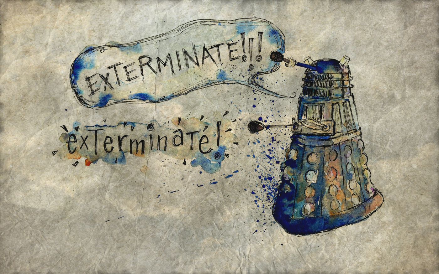 Dalek â exterminate doctor who wallpaper doctor who doctor who art