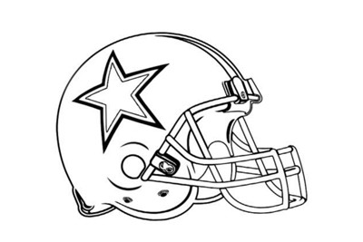 Dallas cowboys helmet coloring