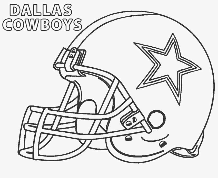 Dallas cowboys image coloring page