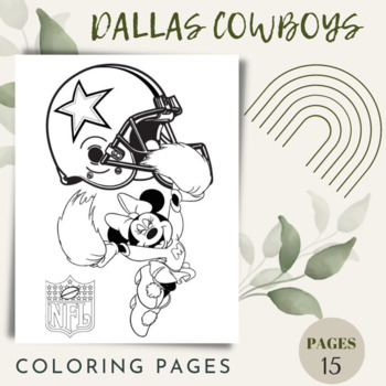 Dallas cowboys coloring pages for children on winter and thanksgiving days