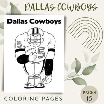 Dallas cowboys coloring pages for children on winter and thanksgiving days