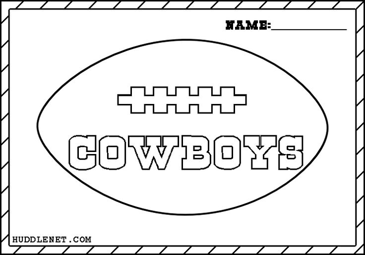 Dallas cowboys free coloring pages