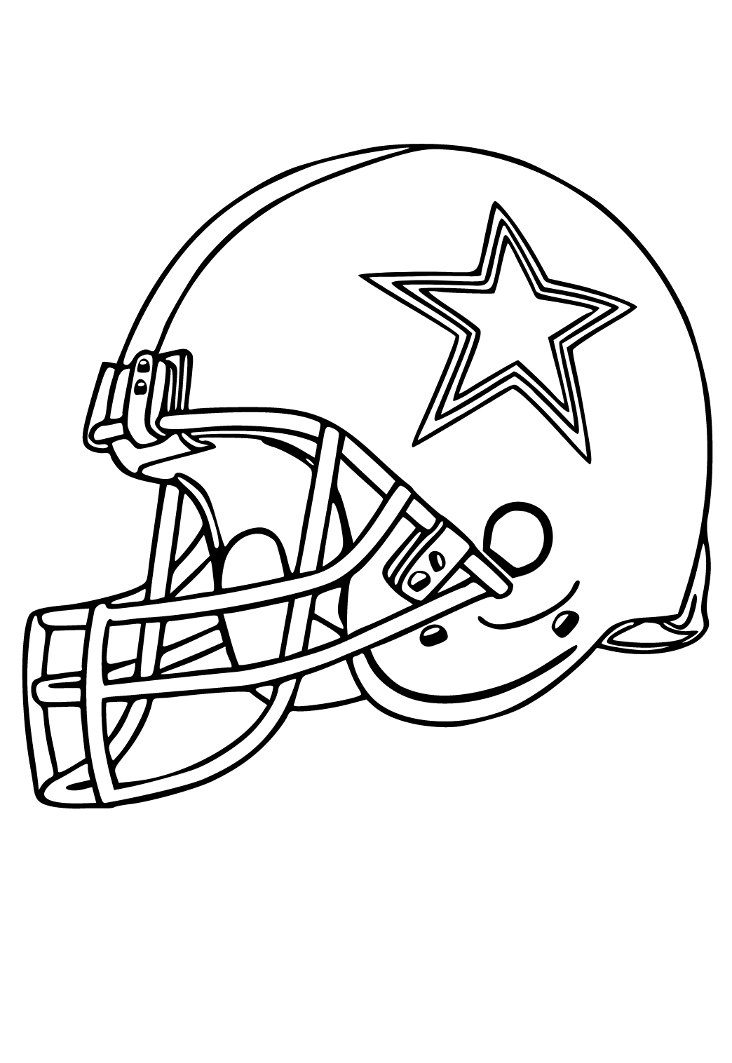 Free printable dallas cowboys helmet coloring page sheet and picture for adults and kids girls and boys