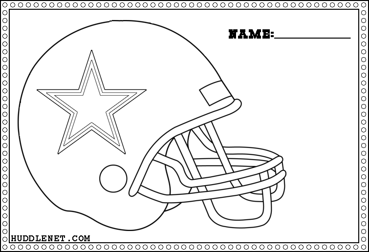 Dallas cowboys free coloring pages