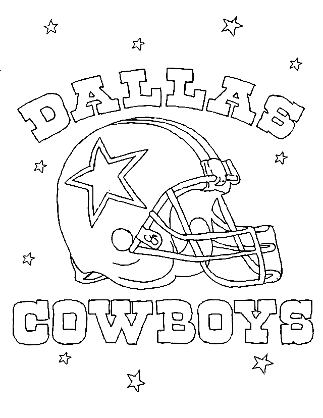 Dallas cowboys coloring pages printable for free download