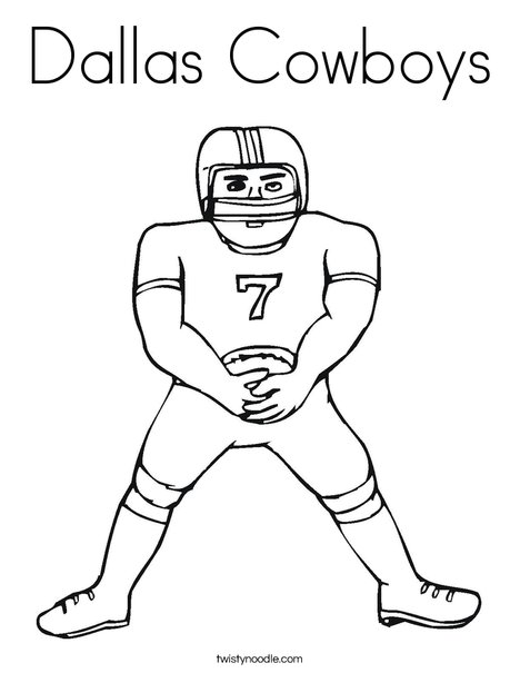 Dallas cowboys coloring page