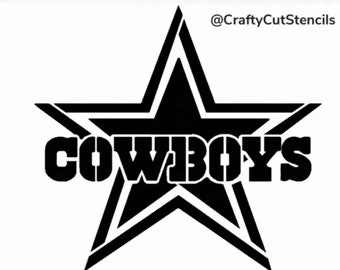 Dallas cowboys football star stencil durable reusable stencils x inch free shipping