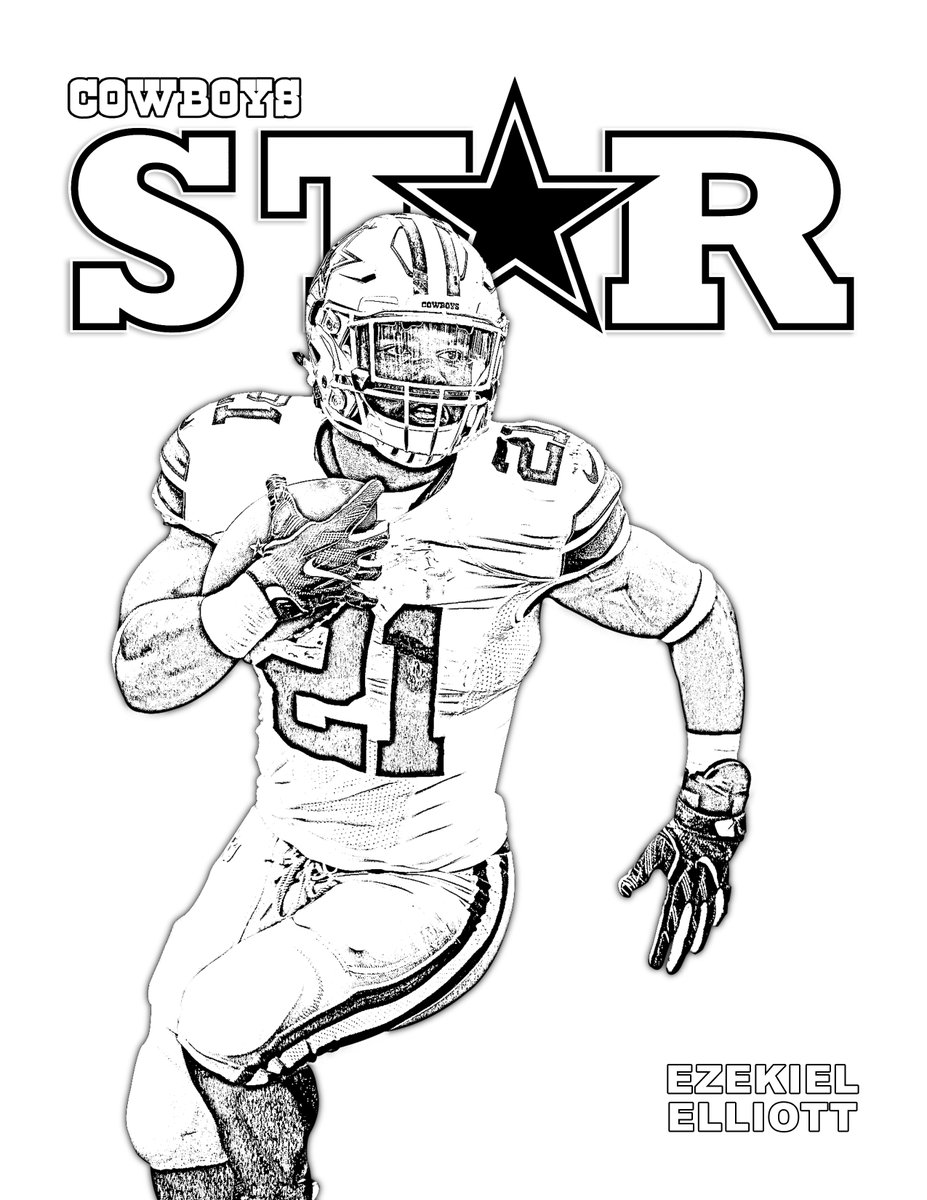 Dallas cowboys on x show us your skills reply with your ezekielelliott coloring masterpieces ð stayhomestaystrong inspired by our dcstarmagazine cover check out the draft guide â httpstcobazwuiuhh httpstcojdyfatw x