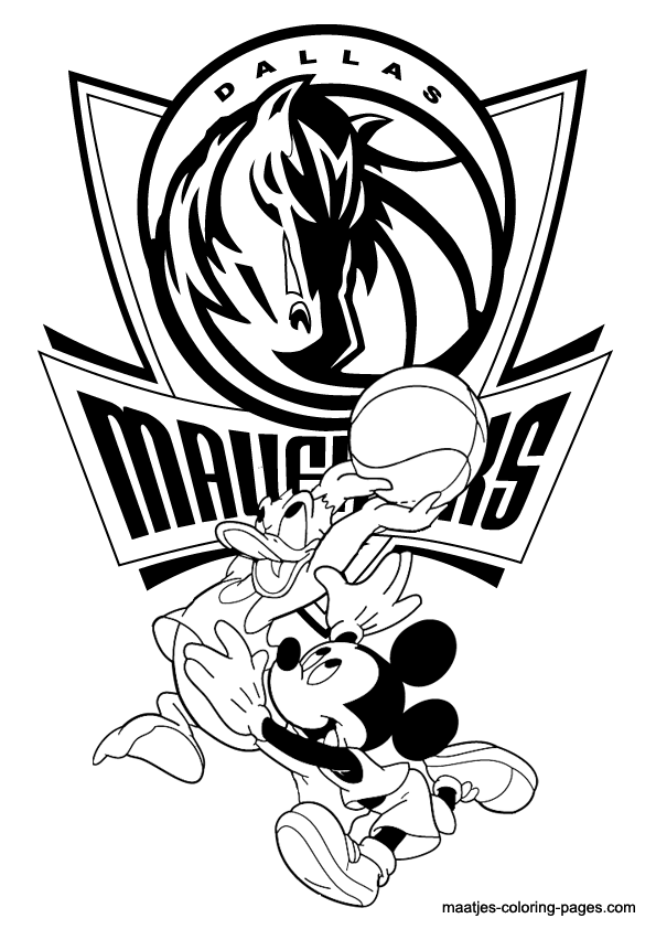 Dallas mavericks nba disney coloring pages ð ðñðºñðñðºð