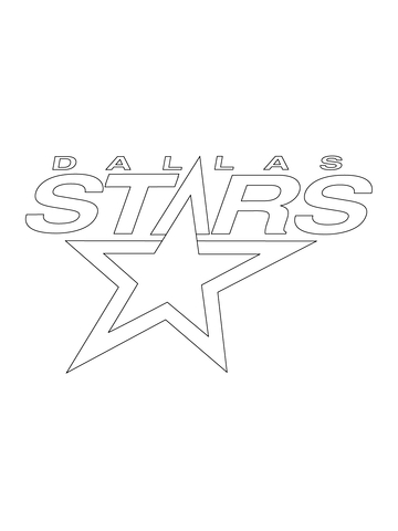 Nhl hockey dallas stars pumpkin stencil