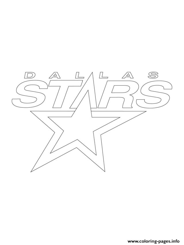 Print dallas stars logo nhl hockey sport coloring pages sports coloring pages star coloring pages nhl logos