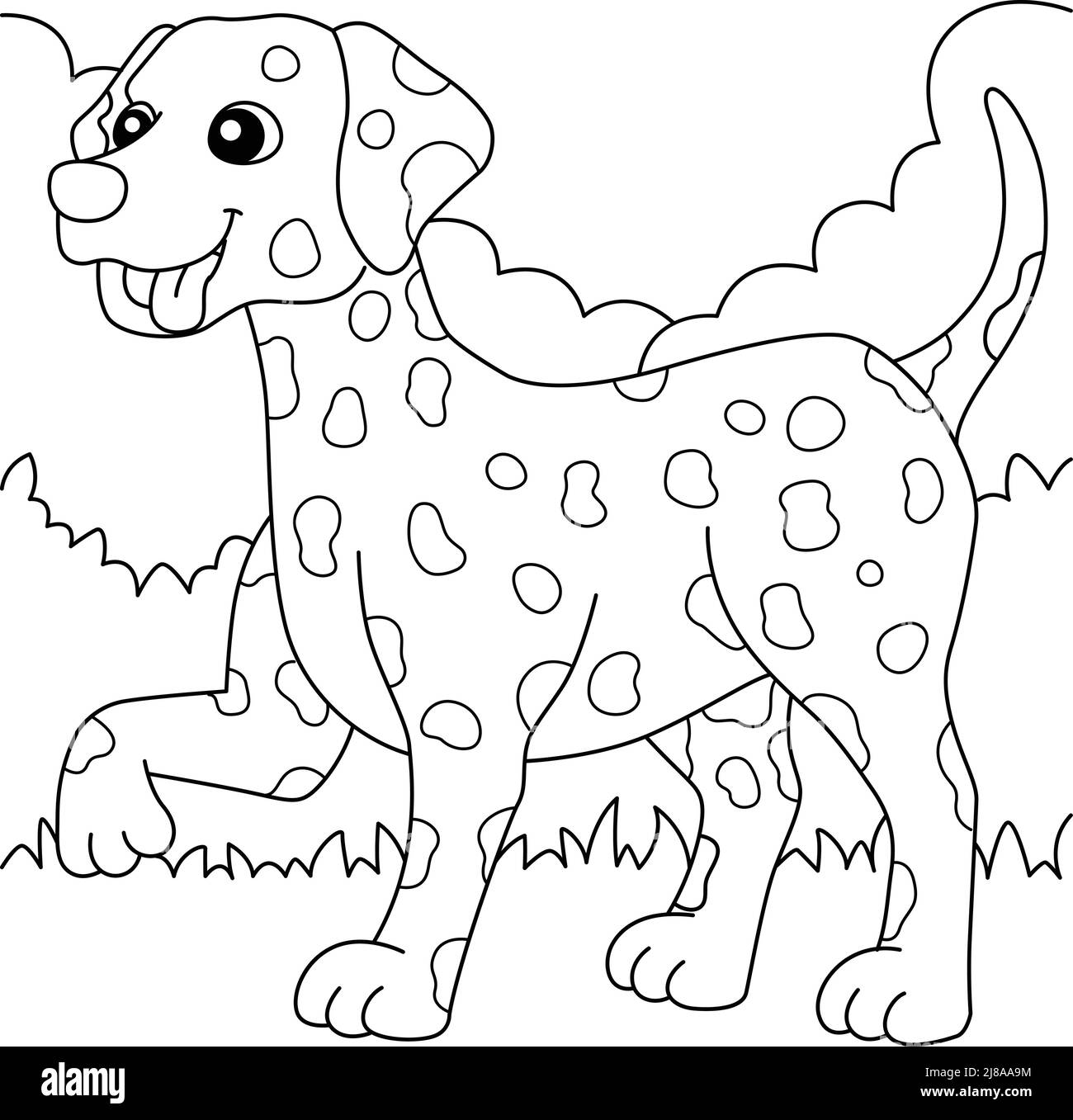 Dalmatian dog book cut out stock images pictures