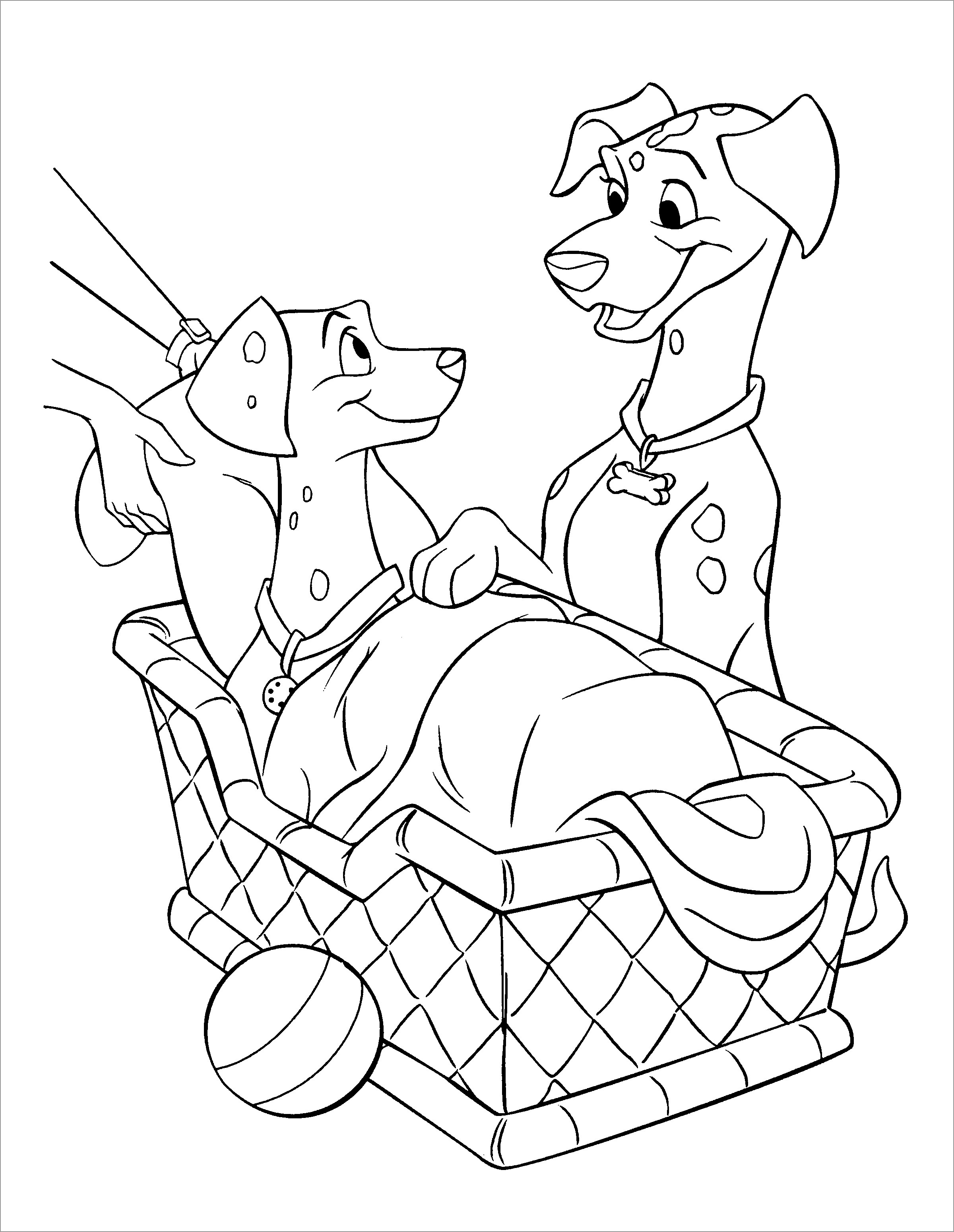 Dalmations coloring pages