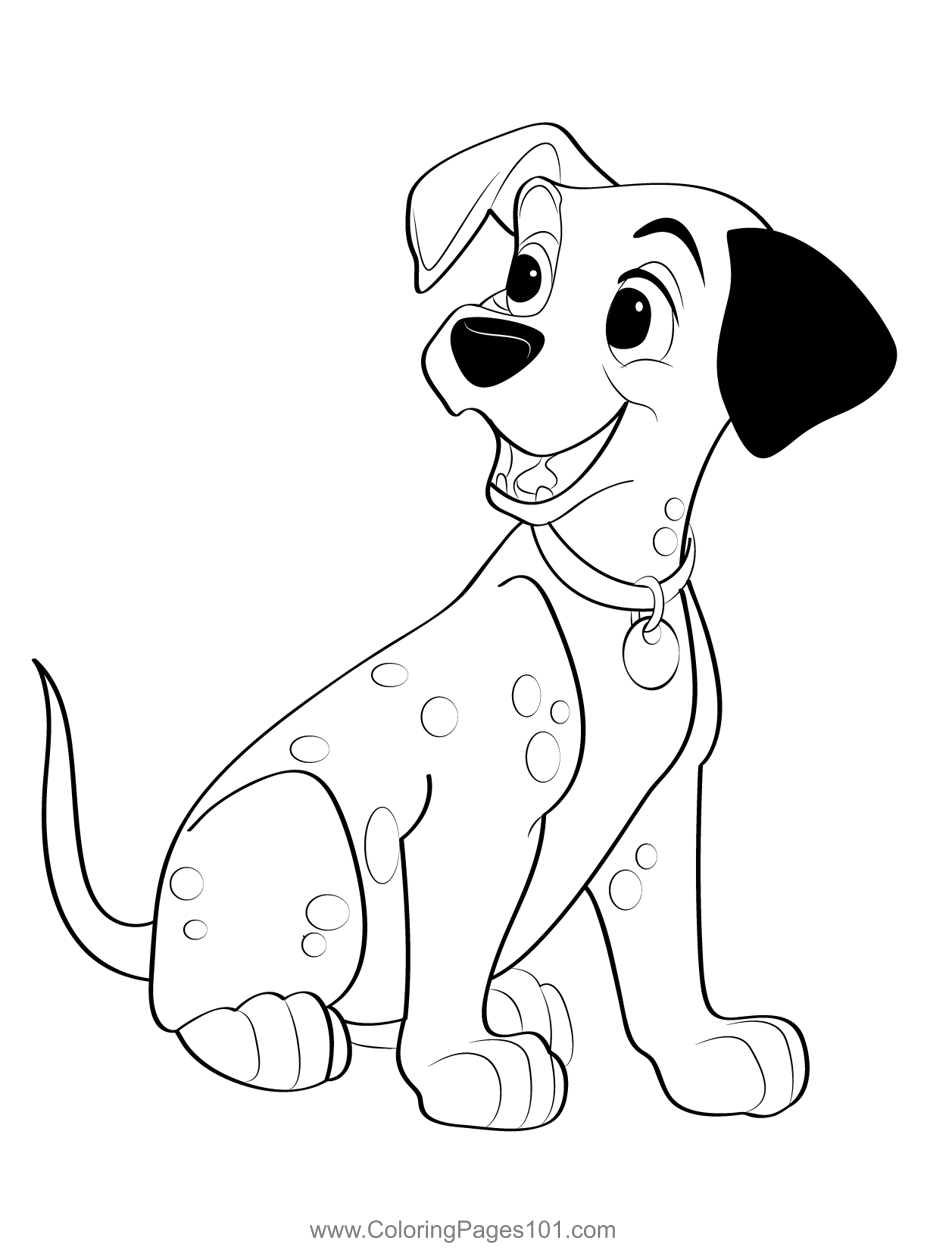 Joyful dalmatians coloring page puppy coloring pages coloring pages dalmation puppy