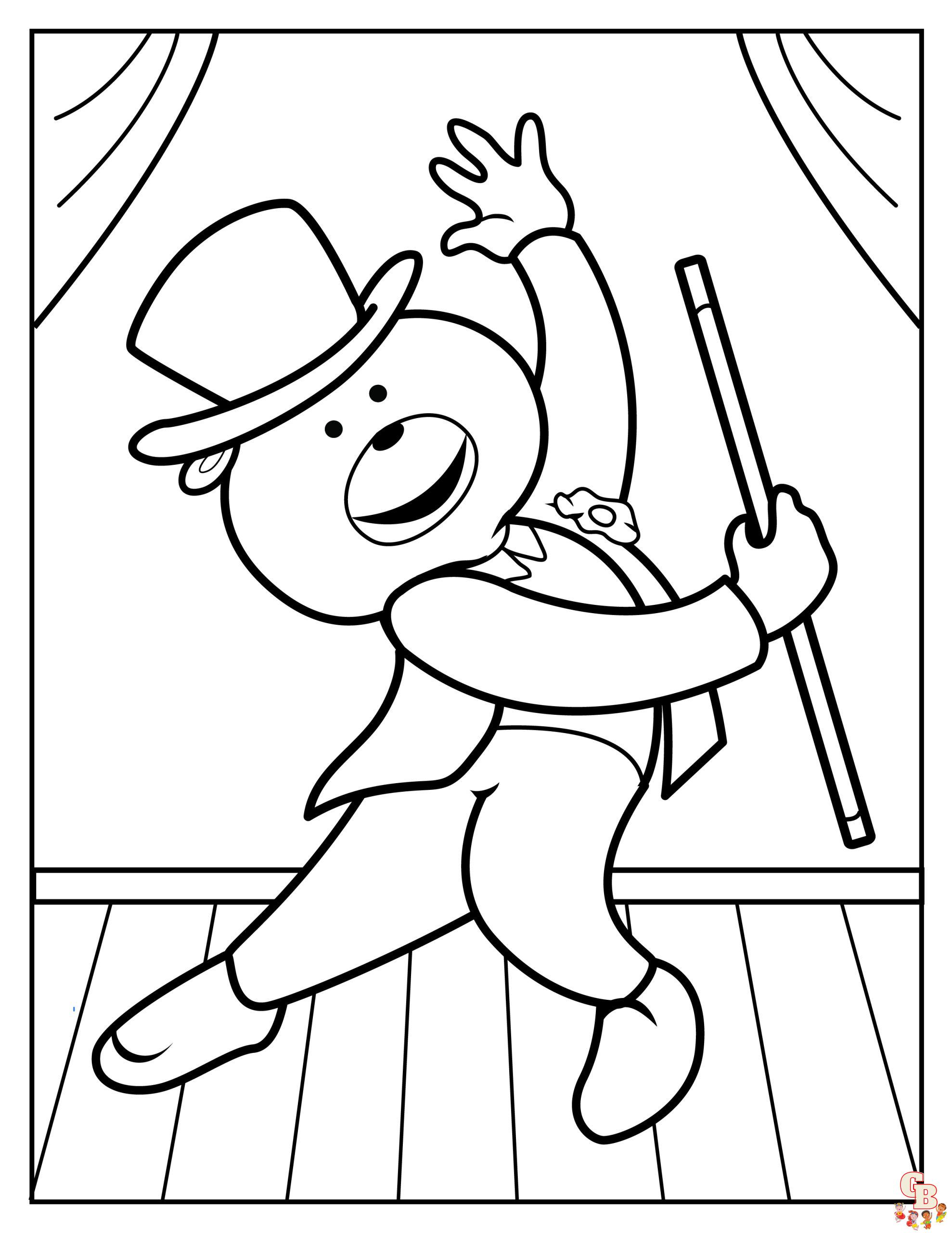 Dance coloring pages