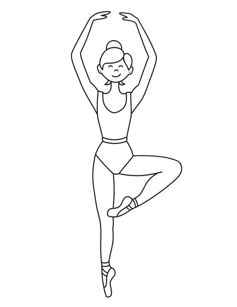 Free ballet coloring pages â the hollydog blog