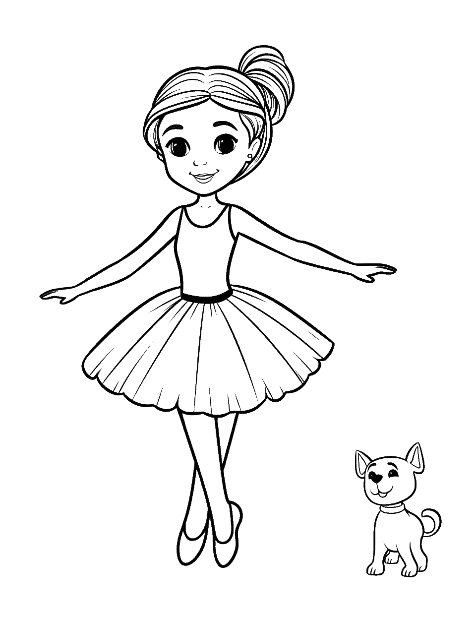 Ballerina coloring pages free printable sheets