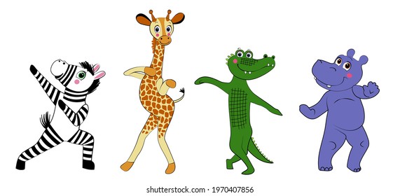 dancing animals cartoon
